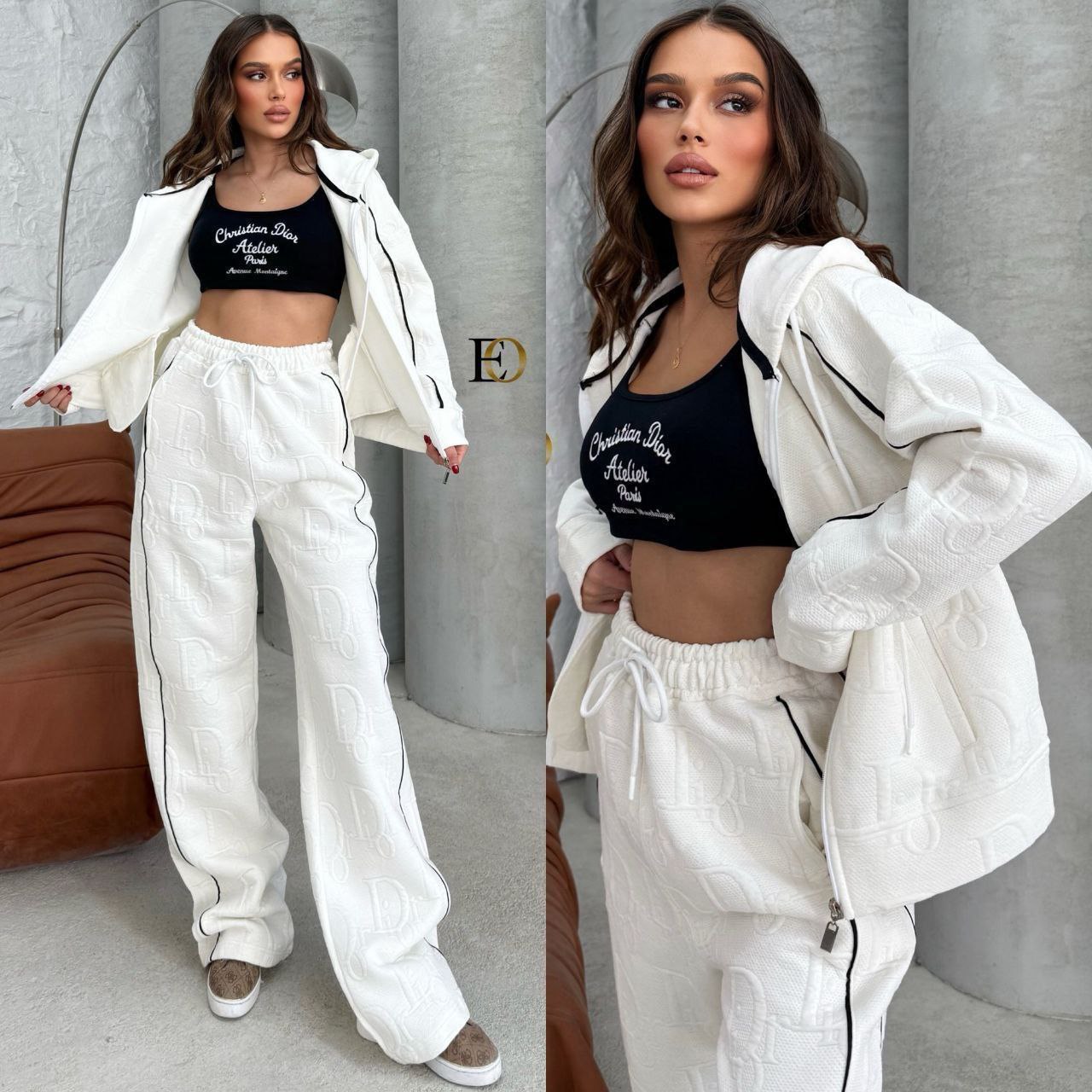 Brushed Fabric 3-Piece Sports Set