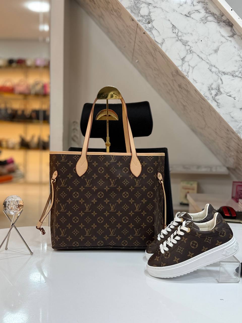LVS Bag and Sneakers