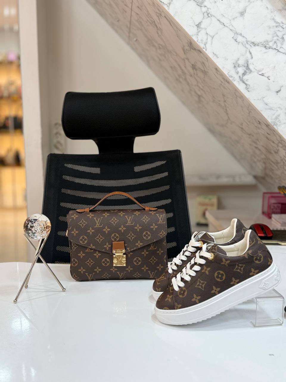 LVS Bag and Sneakers