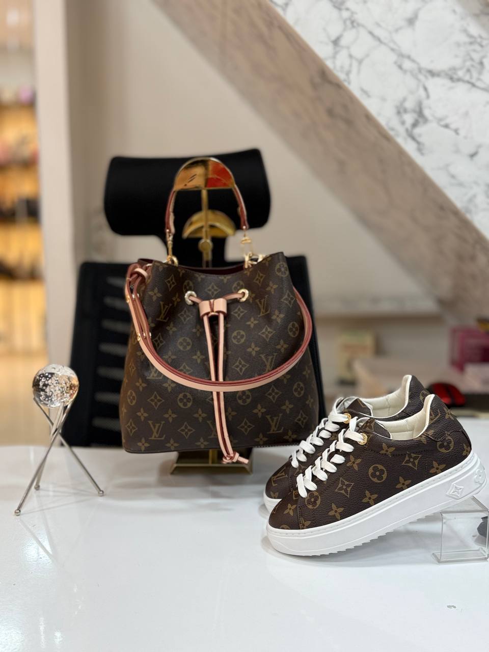 LVS Bag and Sneakers