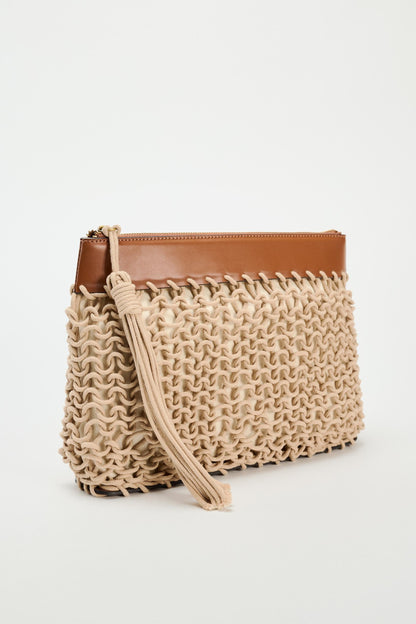 ZARA - WOVEN ROPE CLUTCH