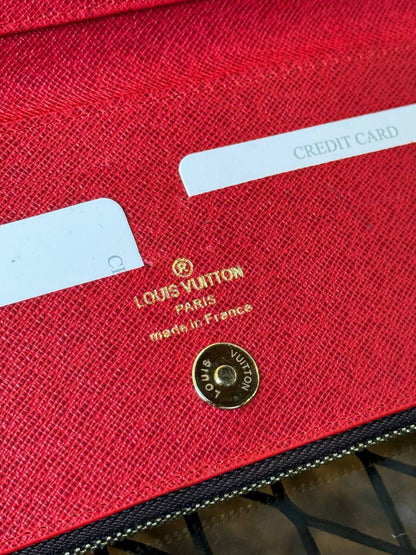 L - Leather Adele Wallet (Red)