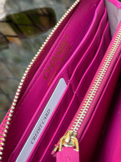 Leather Wallet (Pink)