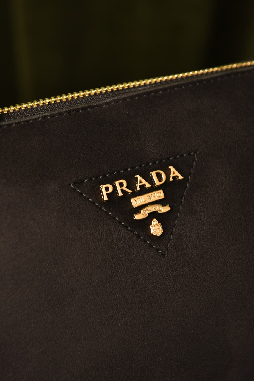 PRD - Vitello Daino Soft Mini Zippered Bag Argilla