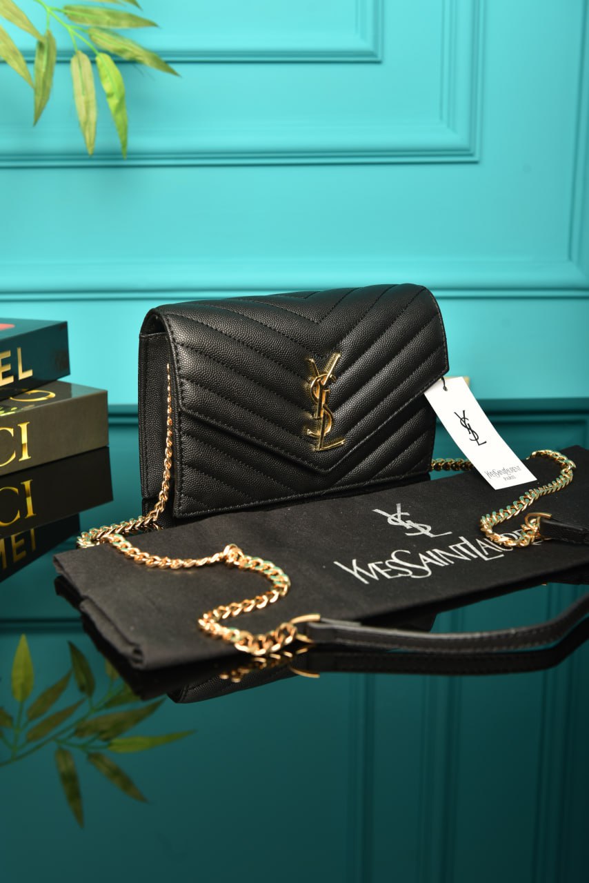 YSI -  Cassandre Leather Wallet on Chain