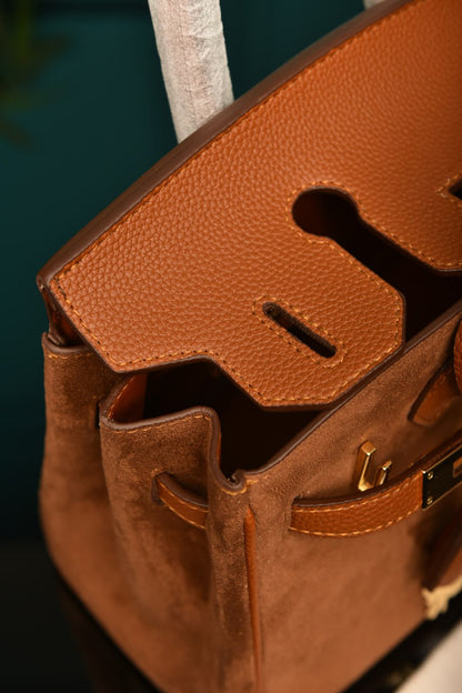 - The Birkin 25’ Suede