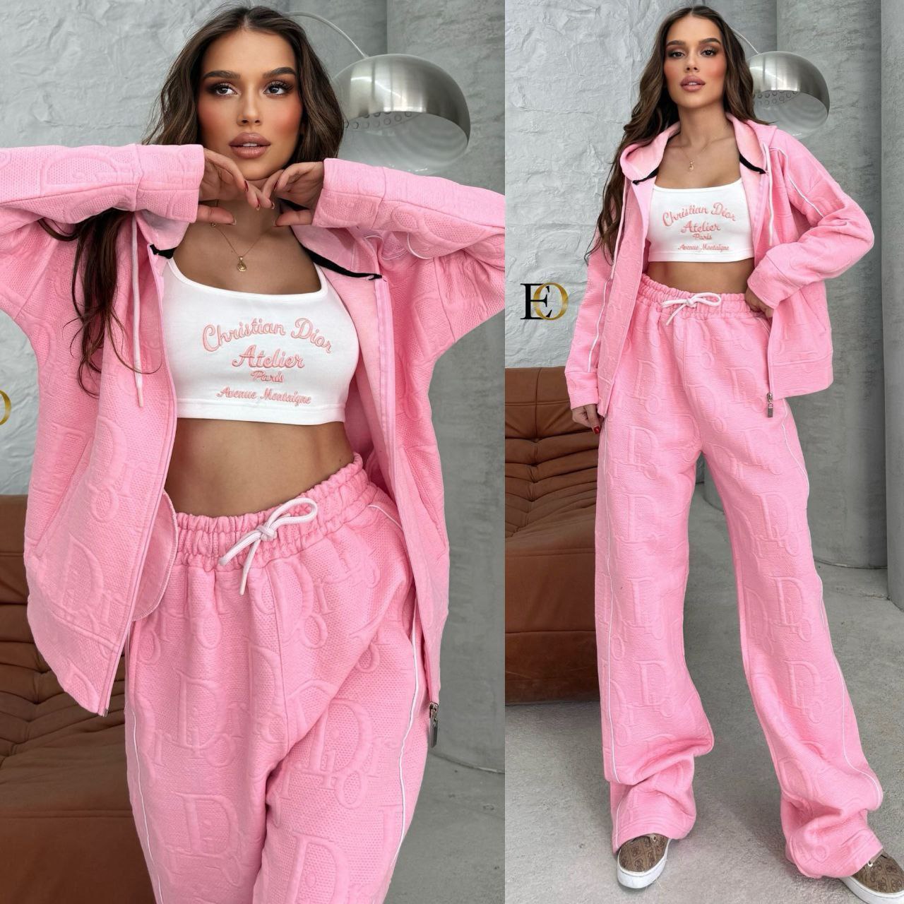 Brushed Fabric 3-Piece Sports Set