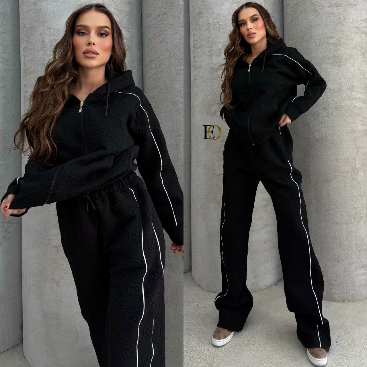 Brushed Fabric 3-Piece Sports Set