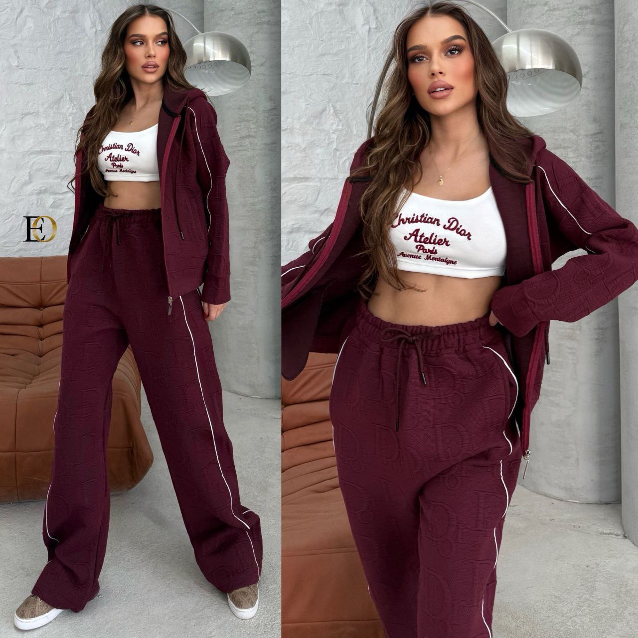 Brushed Fabric 3-Piece Sports Set
