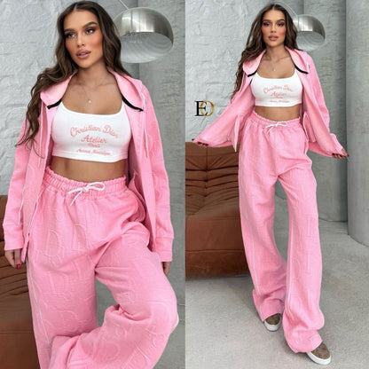 Brushed Fabric 3-Piece Sports Set