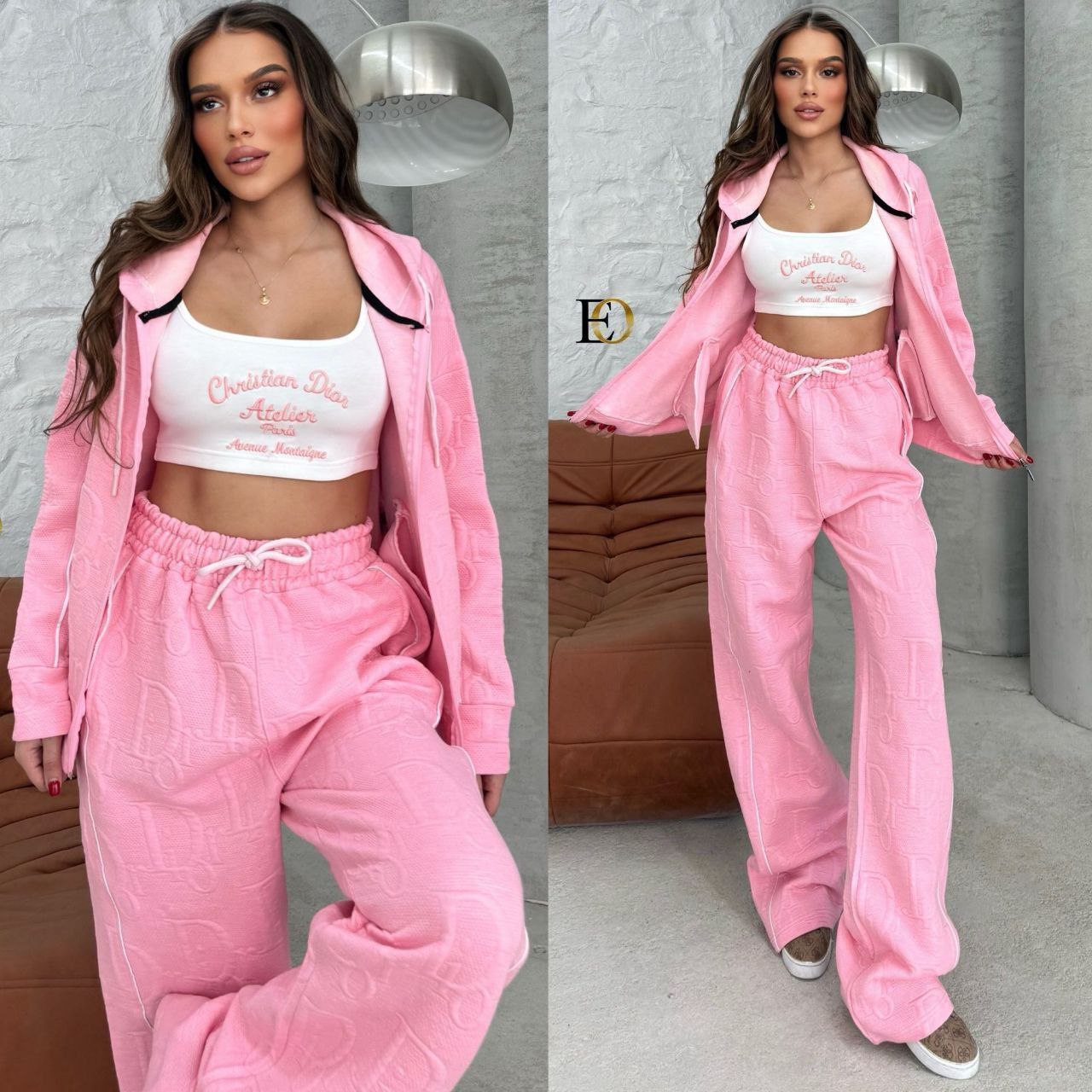 Brushed Fabric 3-Piece Sports Set